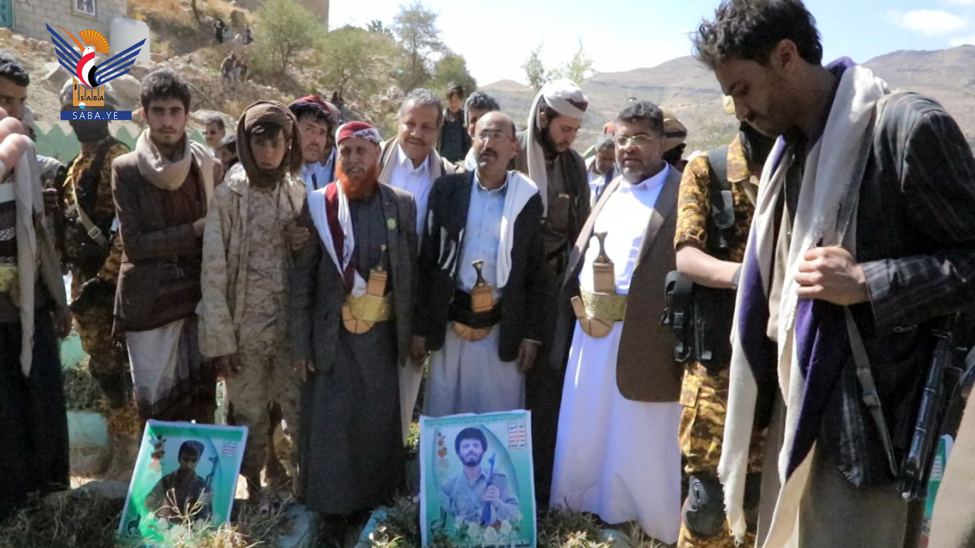 محمد علي الحوثي يفتتح معرضين للشهداء في يريم والرضمة بإب
